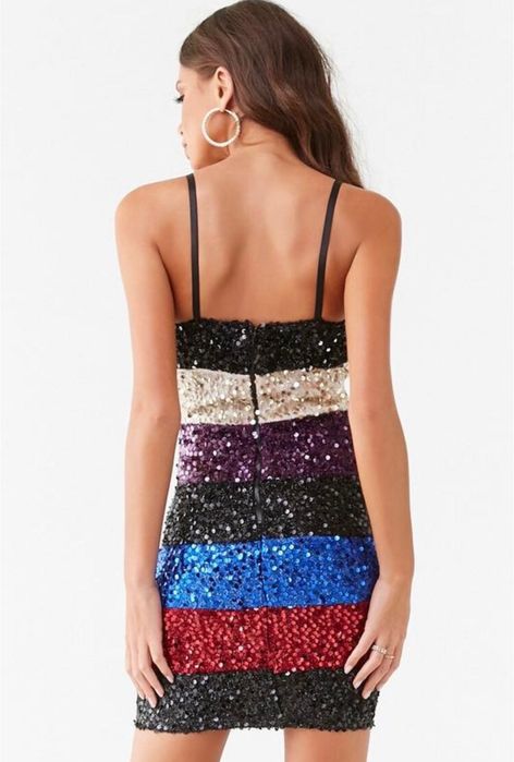 Къса рокля с пайети в различни цветове Forever21