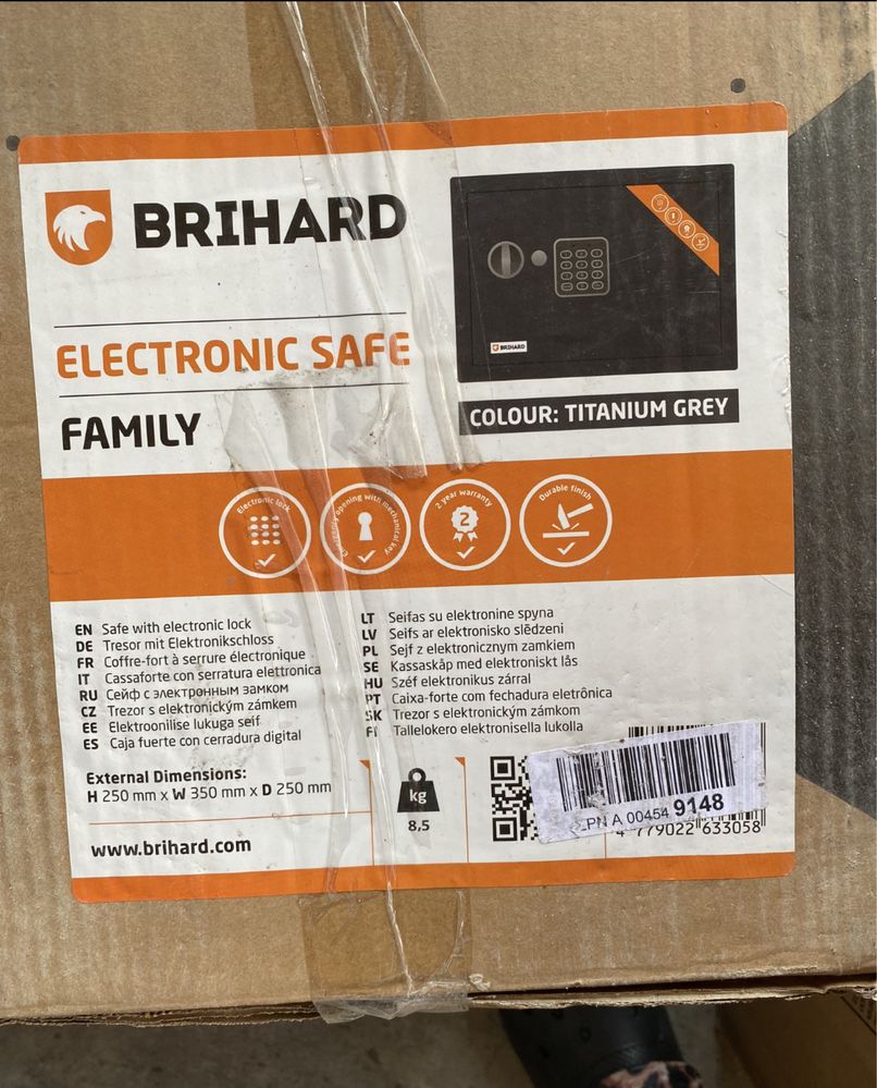 Seif Brihard cu blocare electronică, nou!!!