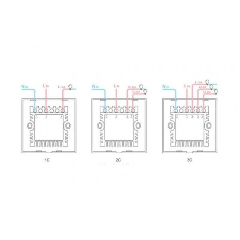 Smart сензорен ключ Sonoff WS T1 EU 1C WiFi