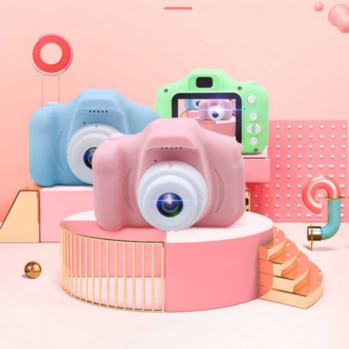 Детски електронен фотоапарат. Цвят: Син или Розов