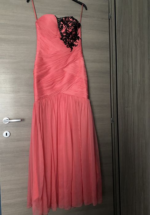 Rochie de seara. Purtata o data! Corai- 600 lei