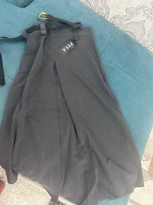 Юбка серая женская размер 44