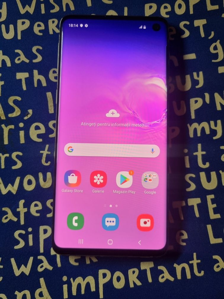 Samsung s10 dual sim 128 giga 8 ram