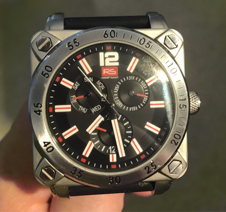Vand ceas Roslain Sport multicalendar biker/rocker