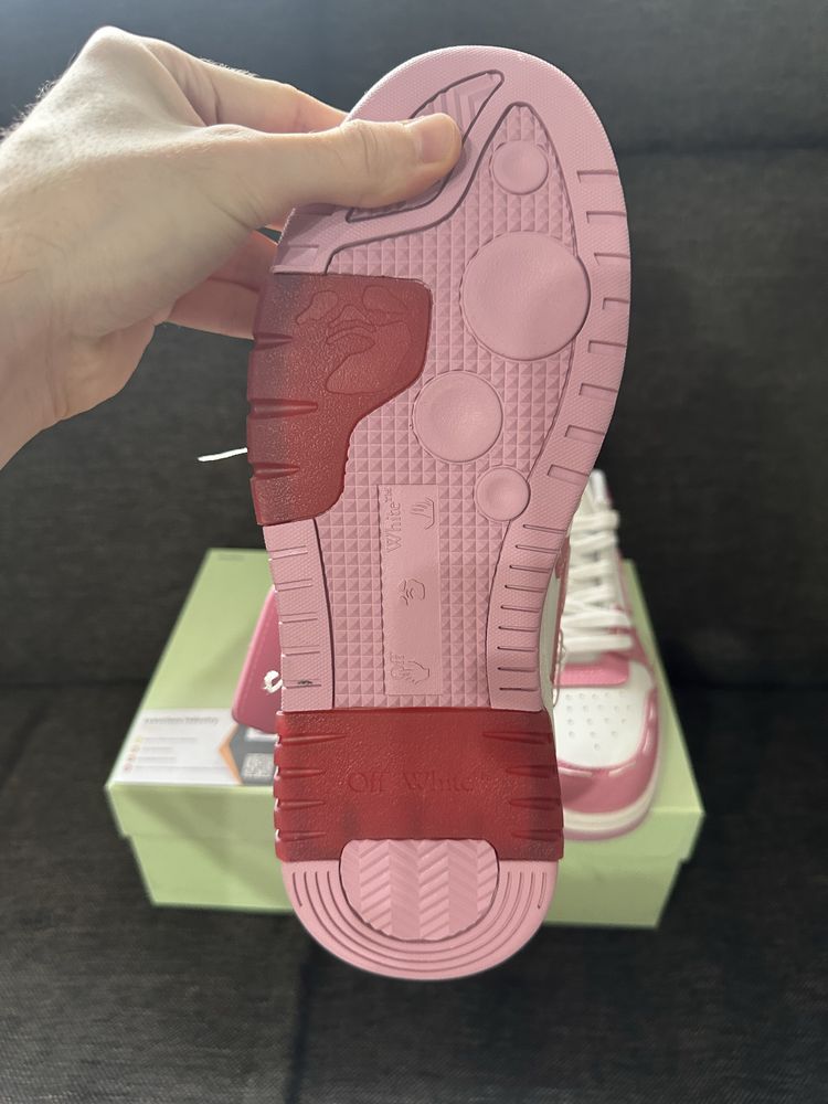 Off-White Out of Office Sartorial Stitching White Pink