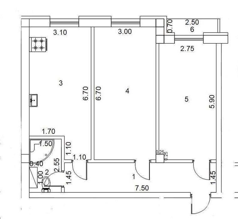 Срочно! 2комнатная коробка Кирпичная Новостройка с кадастром 70м2 КС