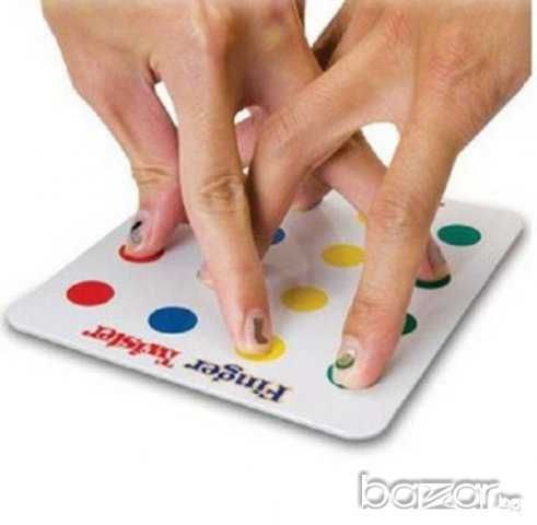 2в1 Twister игра с голяма мушама+Twister за пръсти+часовник с стрелка