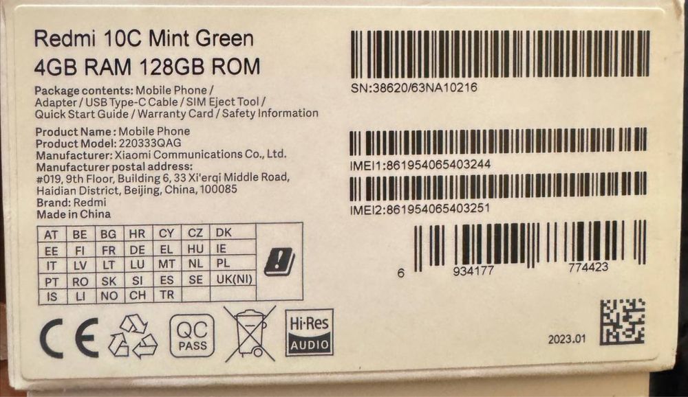 Redmi 10 C телефон кам ишлатилган.