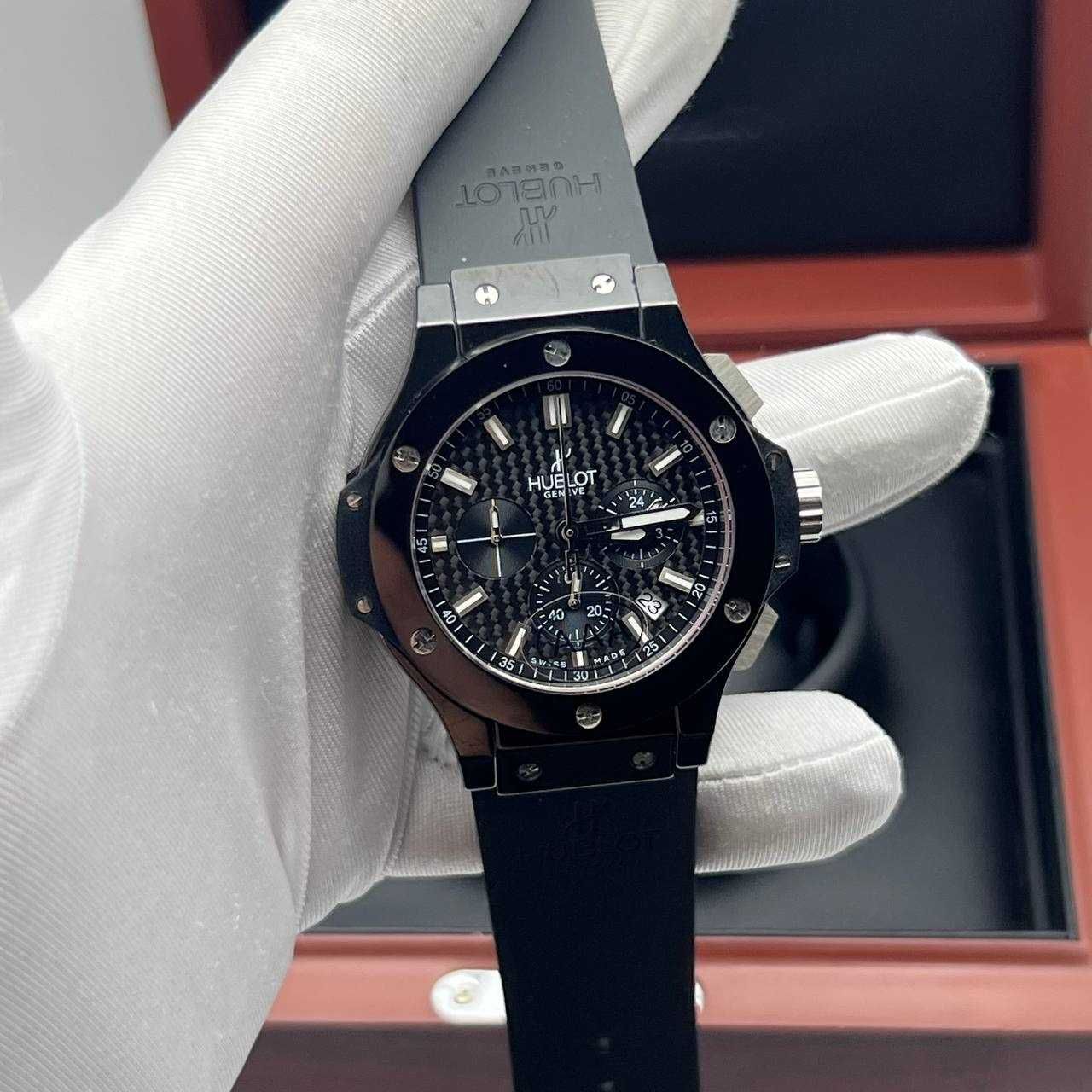 hb big bang 44mm silver-black