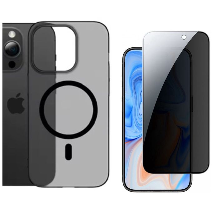 Iphone 13/14/15/16 PRO MAX PLUS - Husa Hard Slim + Folie Sticla