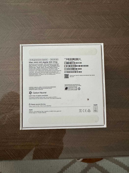 Mac Mini M4, 16GB RAM, 256GB SSD - гаранция