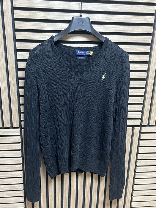 POLO Ralph Lauren : Cable Knit V Neck - НОВ Дамски модел размер ХЛ