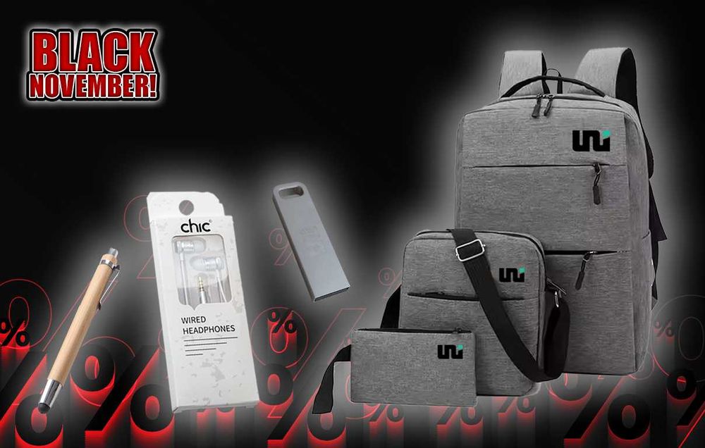 Раница, химикал, флашка и слушалки - ЧЕРЕН МЕСЕЦ