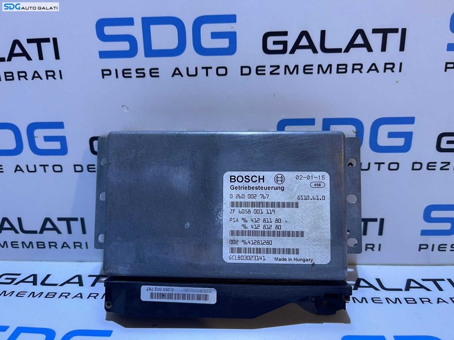 ECU Calculator Transmisie Cutie de Viteze Automata Peugeot 607 2.2 HDI 1999 - 2010 Cod 0260002767 9641281180 9641281280 [L3545]