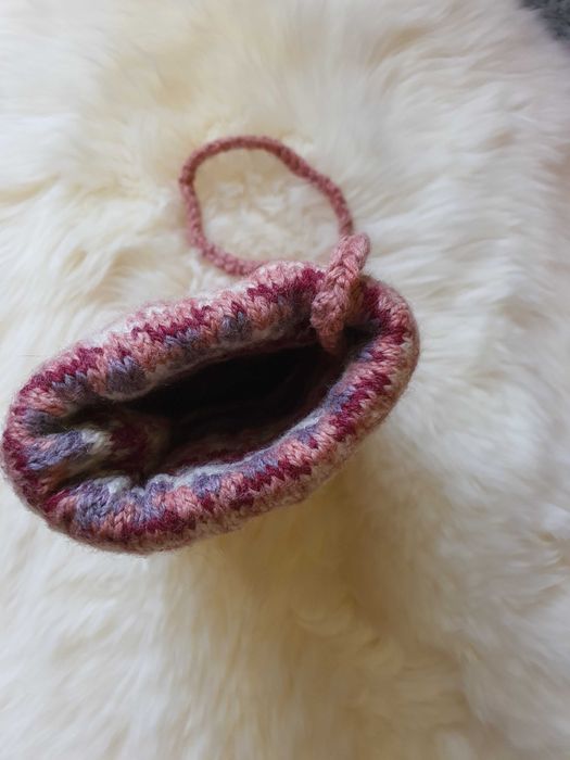 Manson de lana colorat