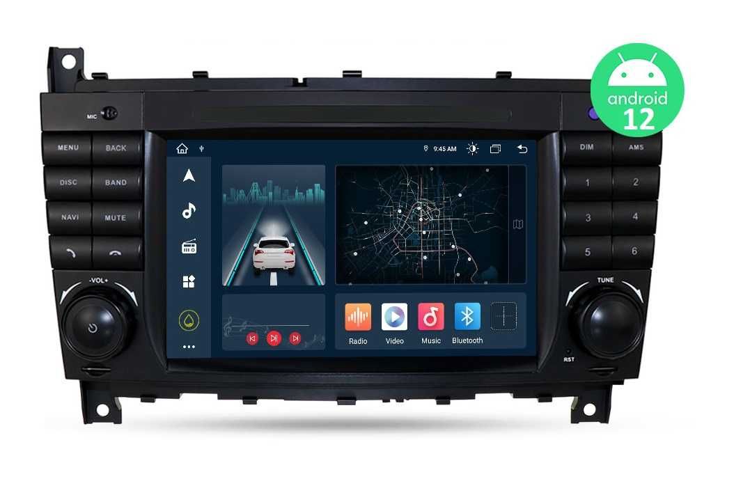Мултимедия 7" Аndroid 13 за MERCEDES W203 W209 W168 W463 CARPLAY C
