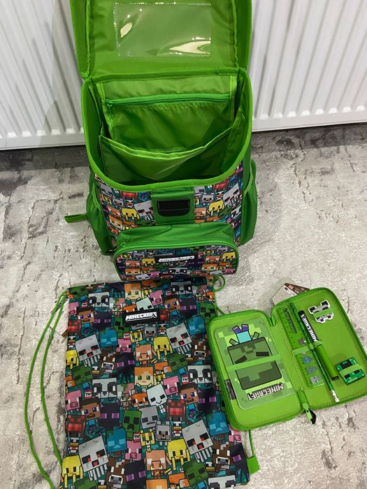 Ученическа раница Minecraft Ergonomic от 3 части