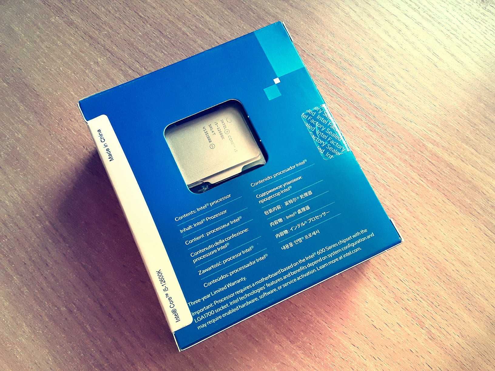 Процессор Intel Core i5 12600K BOX (LGA1700, 160w, AVX-512 version)