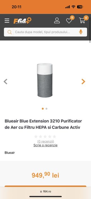 Purificator aer blue air 3210