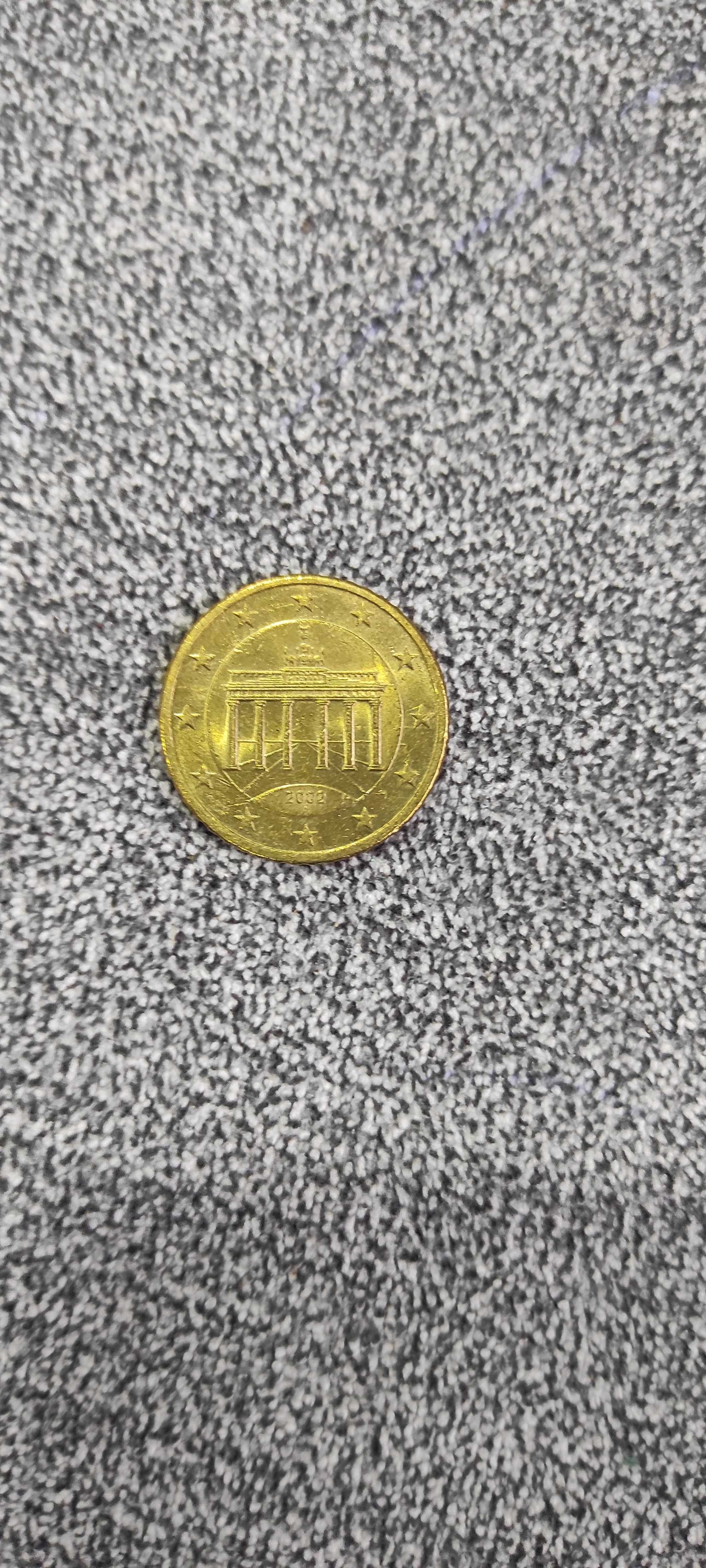 Vand monedă 50 cenți din 2002