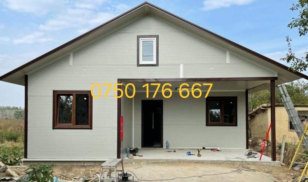 Casă pe structură metalică