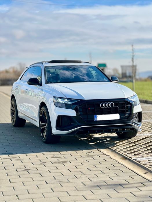 Audi Q8 3x S-Line,Alb Perlat,Maxton,Panoramic,bang olufsen 3d,masaj