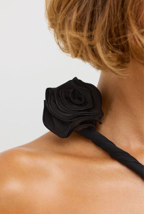 Нова черна дълга официална рокля OhPolly 12UK/ М размер