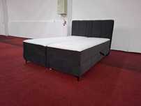 Pat boxspring 140cm x 200cm, saltele incluse si spatiu depozitare nou