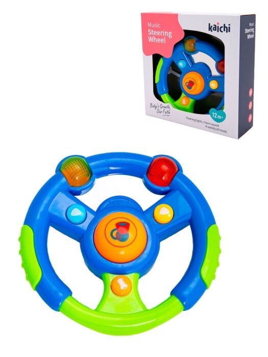 Игрушка развивающая музыкальный  руль Kaichi