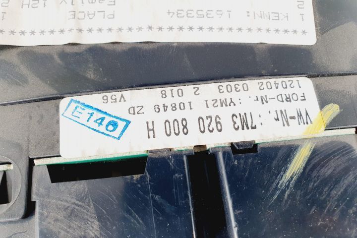 Ceas ceasuri de bord 7m3920800h Volkswagen VW Sharan 1  [din 2th facelift] seria