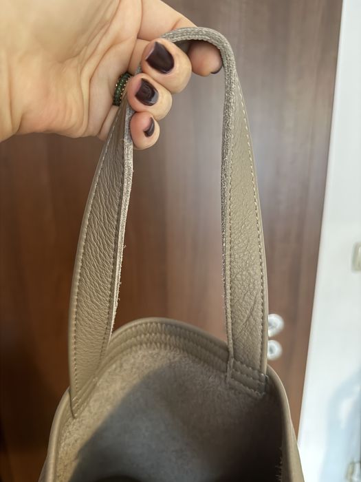 Чанта тип торба естествена кожа