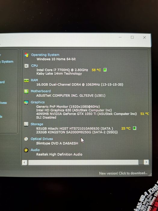 Vand Laptop Asus Rog STRIX  17"