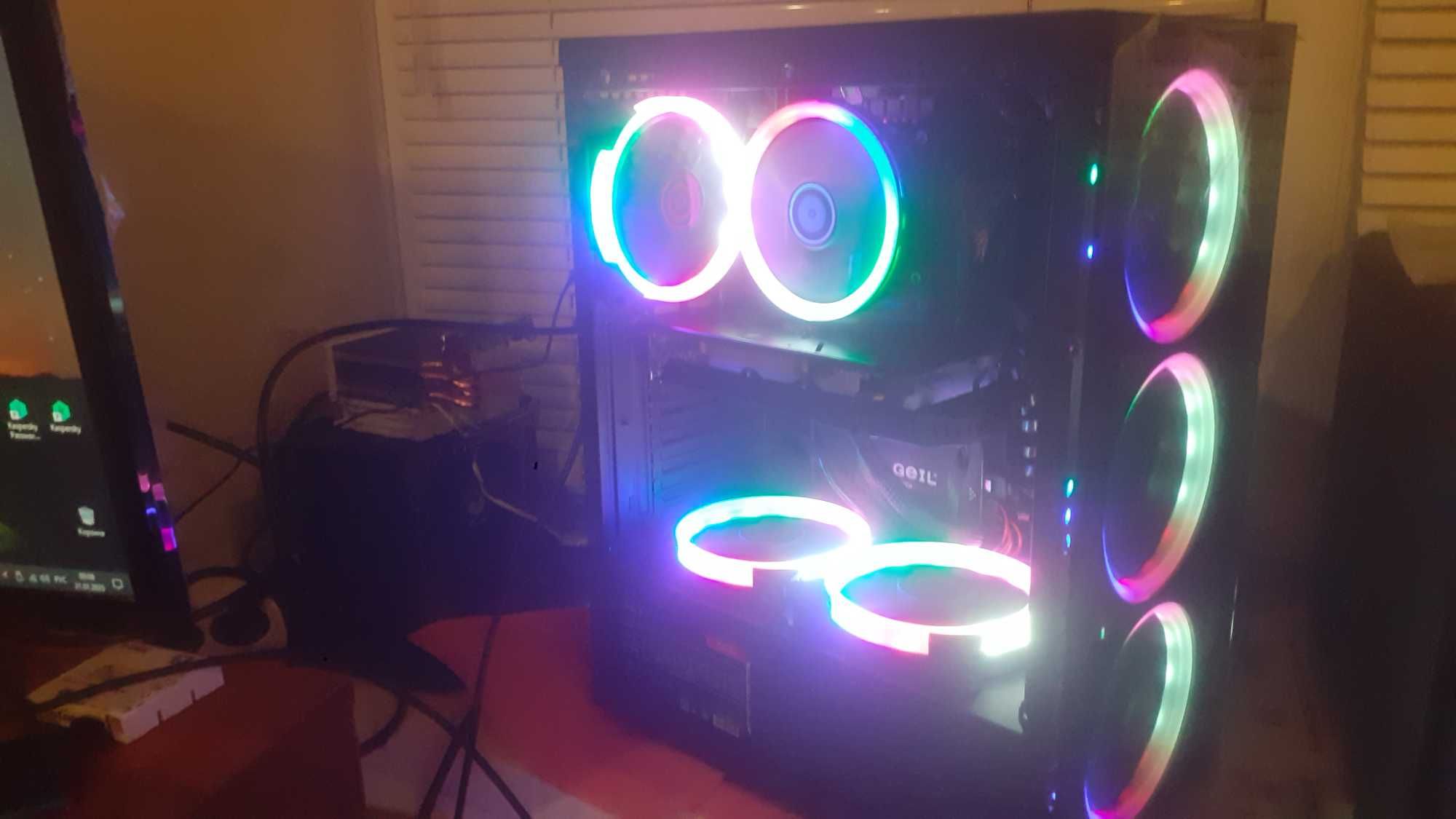 Игровой компьютер /Core i7/DDR4 32Gb 2666MHz/RX 580 8Gb/SSDM2 256/600W