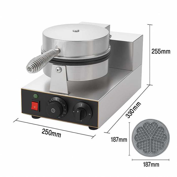 Професионален гофретник Hearts Waffle Don Gelato | Сърца форма