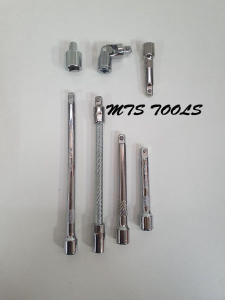 Set prelungitoare 1/4" cardan prelungitor flexibil 7 piese