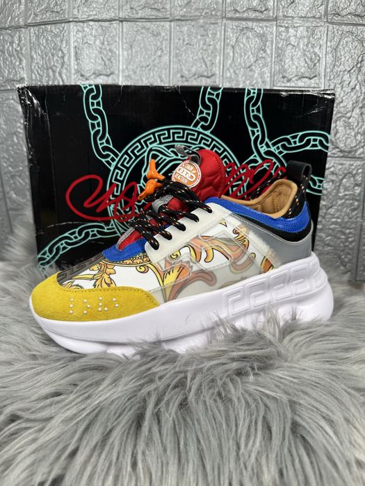 Versace Chain Reaction White Gold Blue Cutie