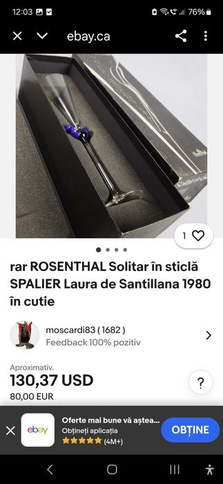 ROSENTHAL pahar de șampanie