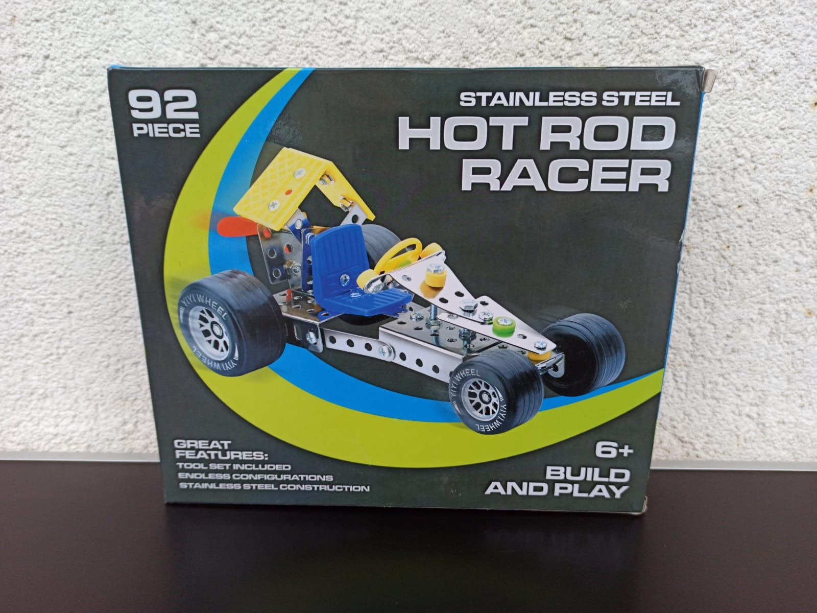 joc set de construcție creativ mașină băieți hot rod racer metal