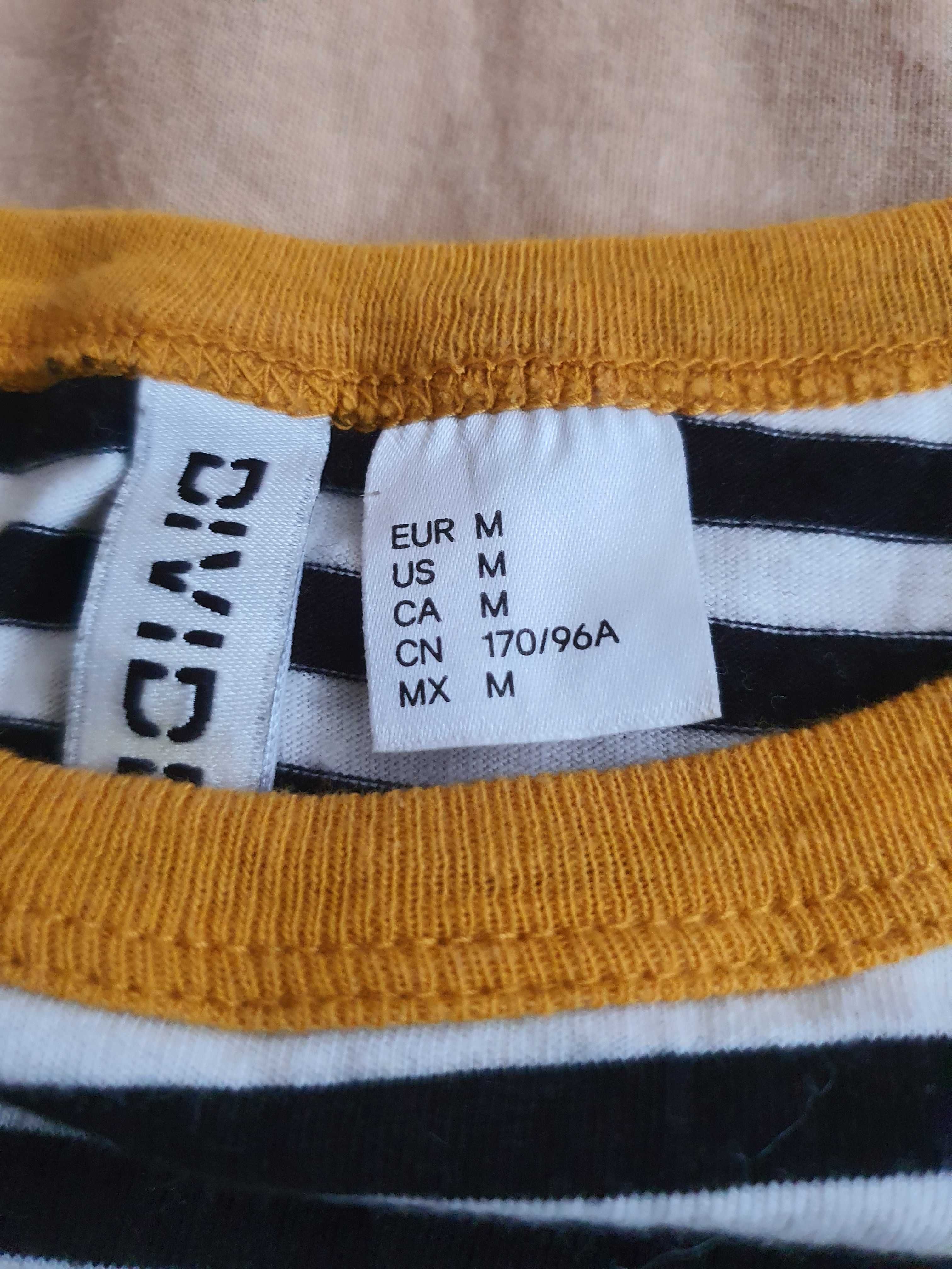 H&M DIVIDED Блуза с Дълъг Ръкав - Черно/Бяло, М