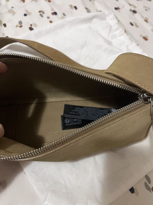 Велурена чанта Massimo Dutti