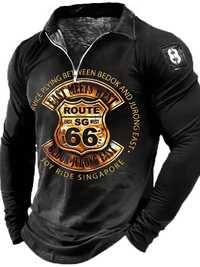 Tricou mânecă lungă Route 66