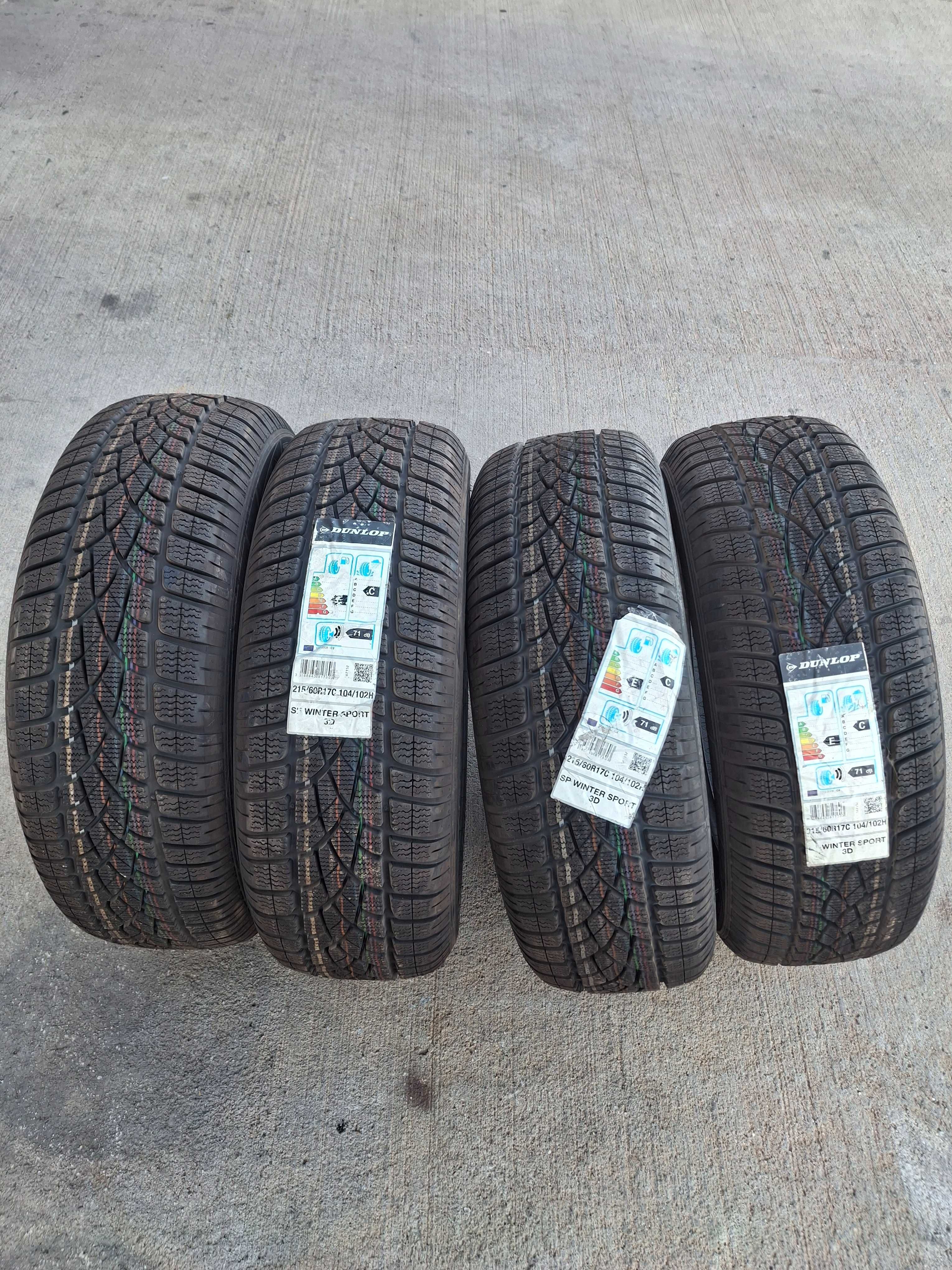 4бр. нови зимни гуми Dunlop 215/60/17C