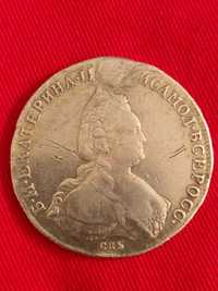 Серебряный рубль 1786 года ,Екатерина 2.
