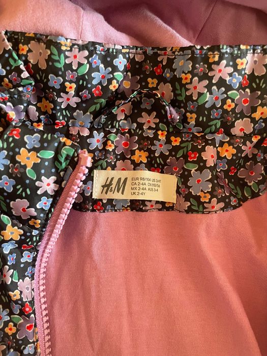 Детско ветроустойчиво яке с памучна подплата H&M(98-104см)