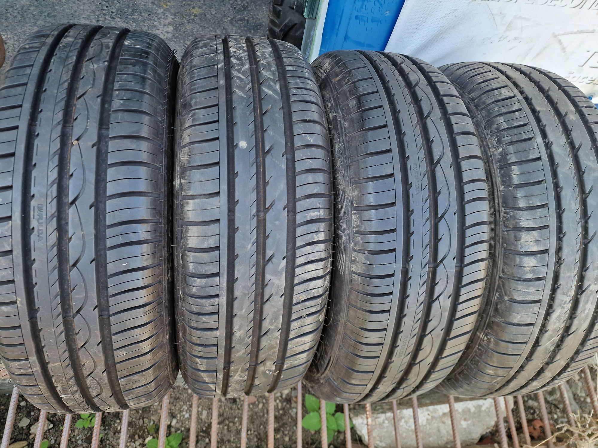 Anvelope 195/60R15 marca Fulda, cu jante, DOT 2023 ,8 mm