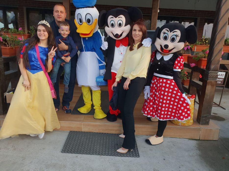 Mascote Mickey & Minnie & Donald & Goofy