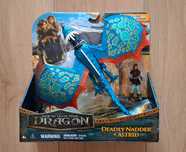 Deadly Nadder + Astrid jucarie originala How to train your dragon