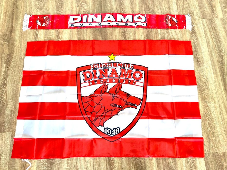 Steag dinamo 90x150 cm sau Eșarfă FC Dinamo
