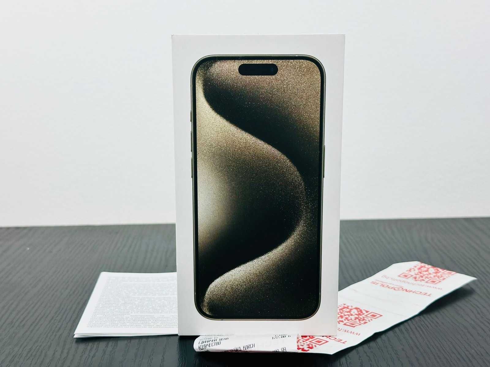 + НОВ + Apple iPhone 15 Pro 128GB Natural Titanium 2г. Гаранция!