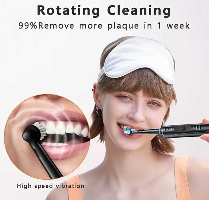 Periuță de Dinți Electrică P1-ONE - Cap Rotativ cu 4 Capete